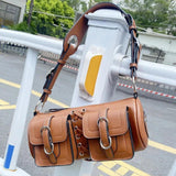 Hip-Hop Style Shoulder Bag Crossbody Bucket Bag WHDV2198