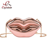 Red Lip Styling Party Clutch Evening Bag for Women