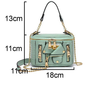 Motorbike Style Crossbody Shoulder Bag for Girls