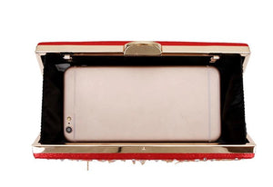 Tassel Diamond Pu Women Evening Bag Clutch Shoulder Crossbody Mini Bag