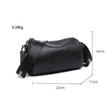 Vintage Leather Handbag Soft Lady Tote Messenger Bag