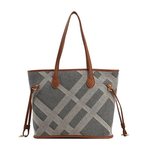 Lady Canvas Tote Bag Bucket Women Big Shopper Handbags Shoulder Bags