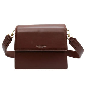Winter Women Handbags Vintage PU Leather Double Layer Shoulder Crossbody Bags