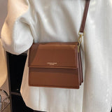 Winter Women Handbags Vintage PU Leather Double Layer Shoulder Crossbody Bags