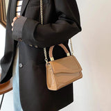 Women's Bright Patent Leather Chain Shoulder Crossbody Bag