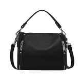 Leather Crossbody Shoulder Bag Bucket Tote Handbag for Women