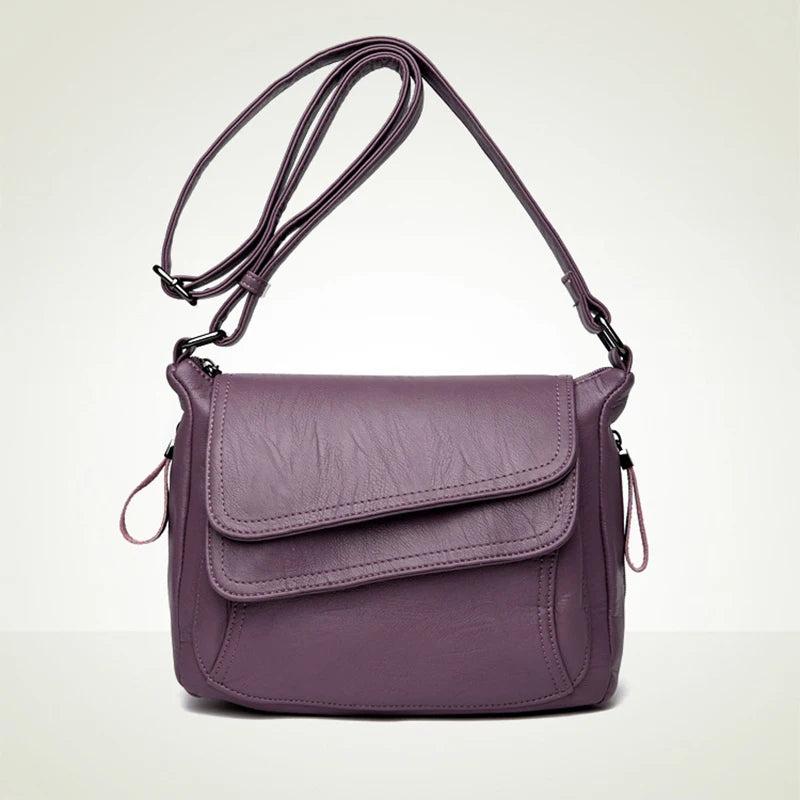 ELVASEK High Handbag Soft Leather Casual Bag