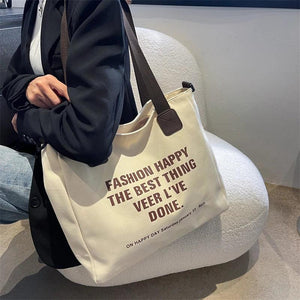 Canvas Handbag Tote High Shoulder Bags for Women