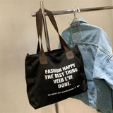Canvas Handbag Tote High Shoulder Bags for Women