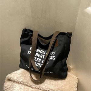 Canvas Handbag Tote High Shoulder Bags for Women
