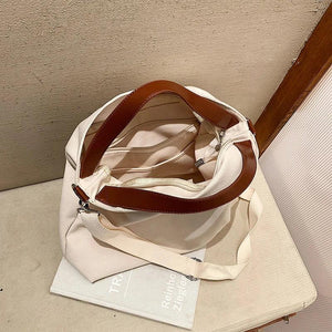 Large Capacity Canvas Tote Bag Women's Shoulder Crossbody Handbag