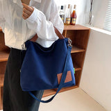 Large Capacity Canvas Tote Bag Women's Shoulder Crossbody Handbag