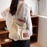 Large Capacity Canvas Tote Bag Women's Shoulder Crossbody Handbag