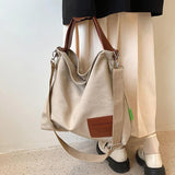 Large Capacity Canvas Tote Bag Women's Shoulder Crossbody Handbag
