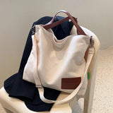 Large Capacity Canvas Tote Bag Women's Shoulder Crossbody Handbag
