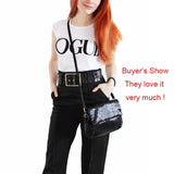Pink Leather Messenger Bag for Women