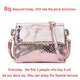 Pink Leather Messenger Bag for Women