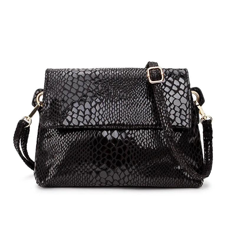 Pink Leather Messenger Bag for Women