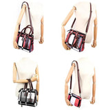 High Women Plaid Tassel Bag Female Summer Beach Bags 4pcs/set Composite Bags