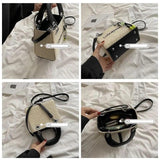 Straw Shoulder Bag Small Crossbody Beach Handbag