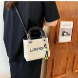 Straw Shoulder Bag Small Crossbody Beach Handbag
