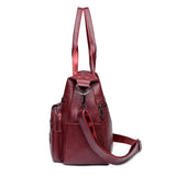 Retro Crossbody Bags for Women Soft Leather Tote Messenger Bag