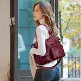 Retro Crossbody Bags for Women Soft Leather Tote Messenger Bag