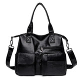 Retro Crossbody Bags for Women Soft Leather Tote Messenger Bag