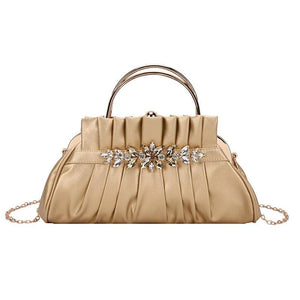 Diamond Evening Bag for Women Top Handle Shoulder Crossbody Bags