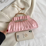 Diamond Evening Bag for Women Top Handle Shoulder Crossbody Bags