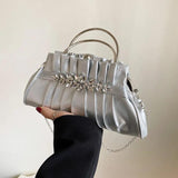Diamond Evening Bag for Women Top Handle Shoulder Crossbody Bags