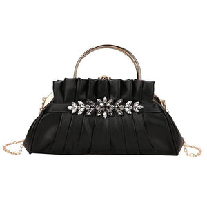 Diamond Evening Bag for Women Top Handle Shoulder Crossbody Bags