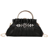 Diamond Evening Bag for Women Top Handle Shoulder Crossbody Bags