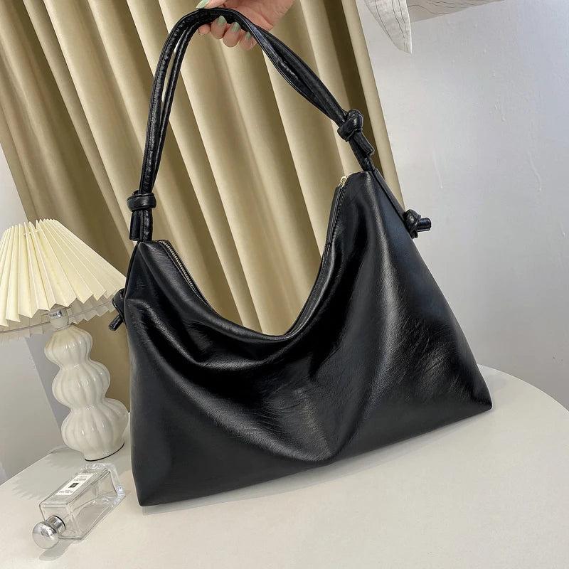 Soft Leather Ladies Handbags Big Tote Crossbody Bag