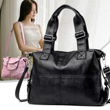 Soft PU Leather Vintage Women Hand Bag Totes Designers Shoulder Bags