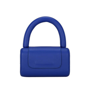 Mini PU Leather Top Handle Crossbody Bag Green