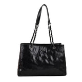 PU Leather Shoulder Bag for Women Solid Handbags and Purses