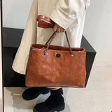 PU Leather Shoulder Bag for Women Solid Handbags and Purses