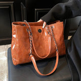 PU Leather Shoulder Bag for Women Solid Handbags and Purses