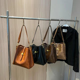 Winter Women's PU Leather Crossbody Bag w/ Shoulder Straps Purses and Handbag