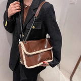 Winter Furry Lambswool Crossbody Shoulder Bag