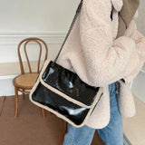 Winter Furry Lambswool Crossbody Shoulder Bag