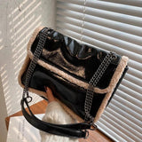 Winter Furry Lambswool Crossbody Shoulder Bag