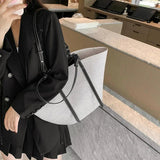 Casual Women Straw Big Totes Rattan Shoulder Bags Summer Woven Beach Handbag