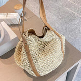 Summer Women Shoulder Bags Female Travel Woven Handbags Hollow Straw Beach Totes