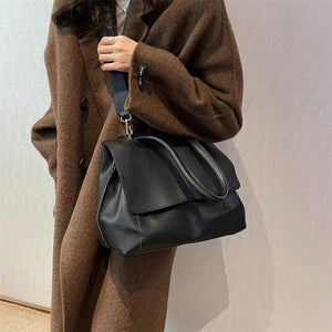 Women Pink Large Capacity Tote Shoulder Bags Soft Pu Leather Crossbody Bags