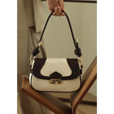 Female Style Knotted Shoulder Bag Underarm Bag OL Commuter Messenger Bag