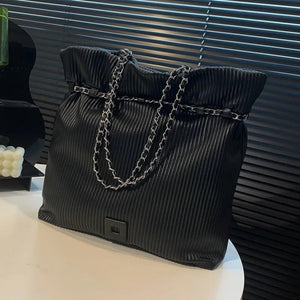 Casual Women PU Leather Big Handbags Female Green Shoulder Bag