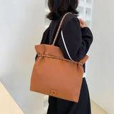 Casual Women PU Leather Big Handbags Female Green Shoulder Bag