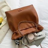 Casual Women PU Leather Big Handbags Female Green Shoulder Bag